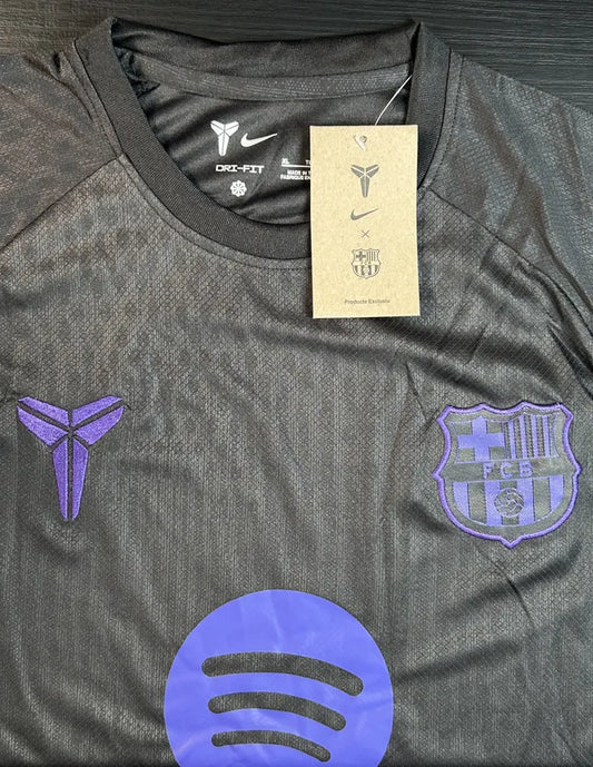 Kit Camisa/Short Barcelona Preto/Roxo 25/26