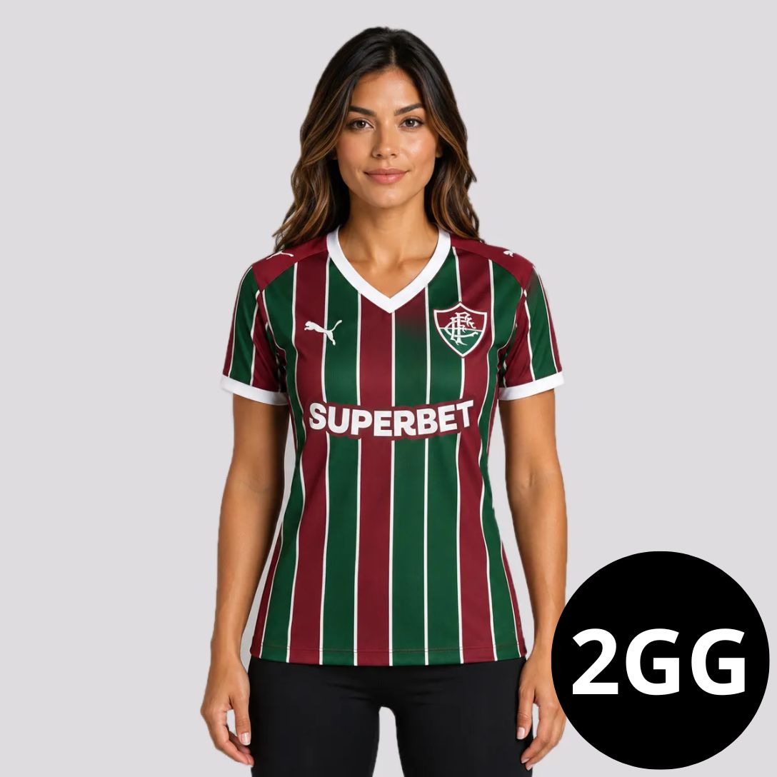 Camisa Feminina Fluminense Listrada I 26/27
