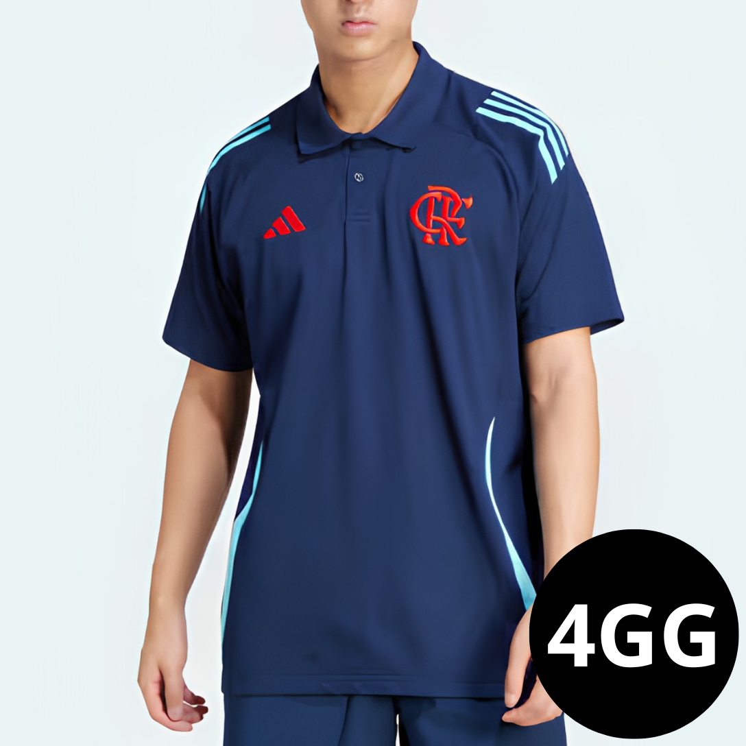 Camisa Flamengo Polo Azul Escuro