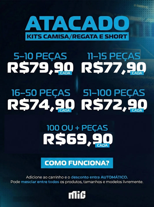 Kit Camisa/Short PSG Azul IV 24/25