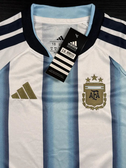 Kit Infantil Seleção Argentina Listrado I 26/27