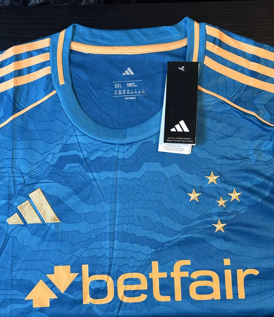 Camisa Cruzeiro Azul e Dourado III 25/26