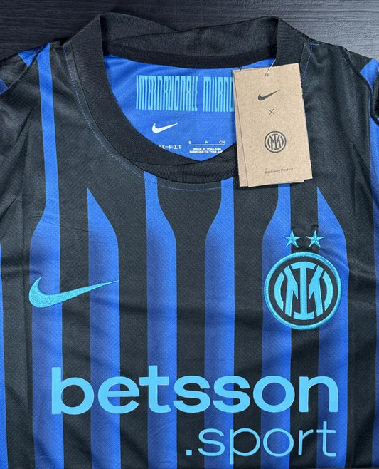 Kit Camisa/Short Inter de Milão Listrada I 25/26
