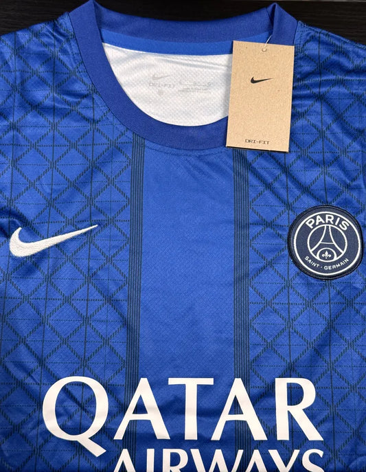 Kit Camisa/Short PSG Azul Pré Jogo 25/26
