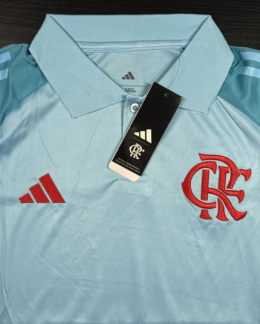 Camisa Flamengo Polo Azul Claro 25/26