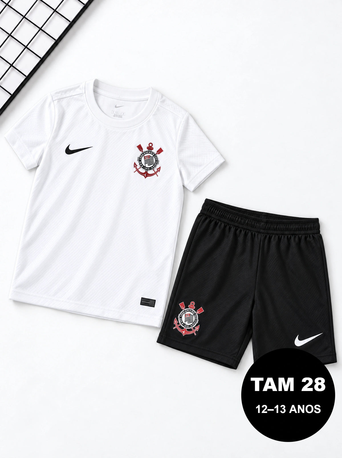Kit Infantil Corinthians Branco I 26/27