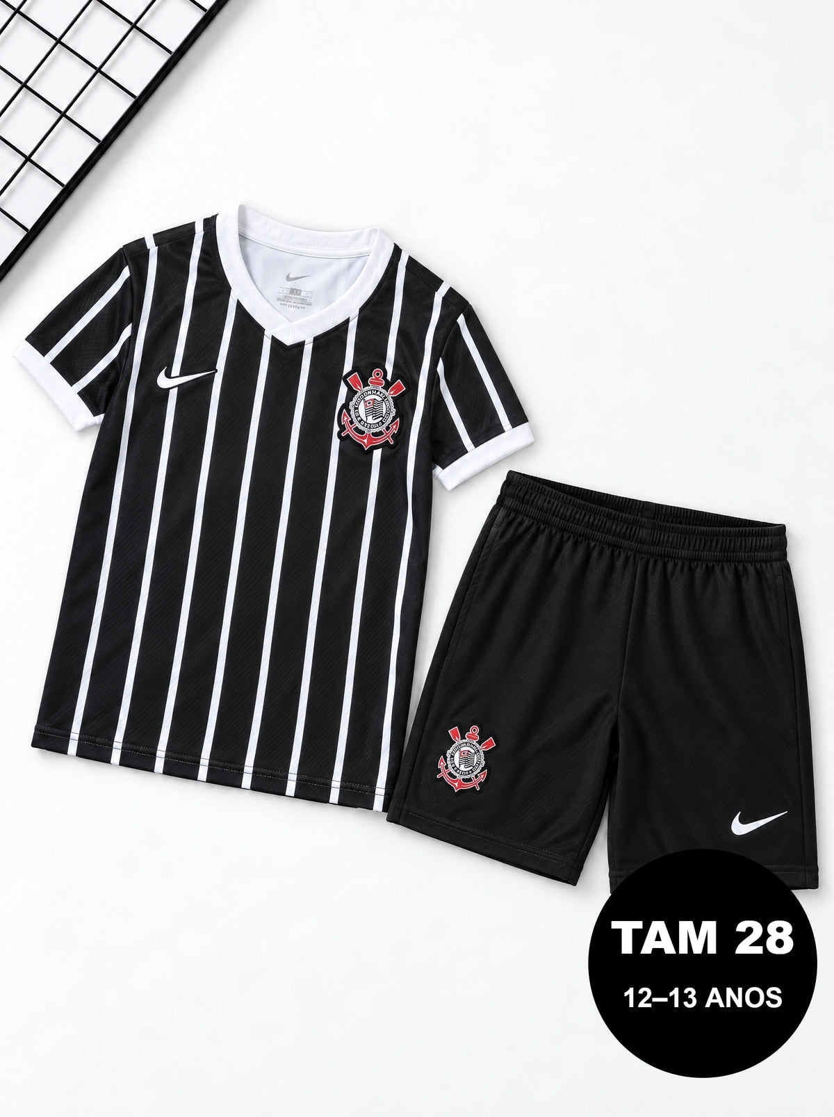 Kit Infantil Corinthians Preto II 26/27
