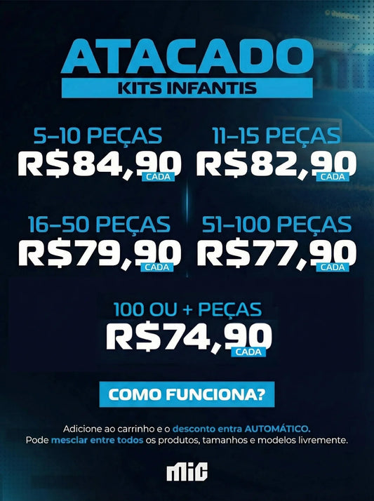 Kit Infantil Barcelona Laranja III 25/26