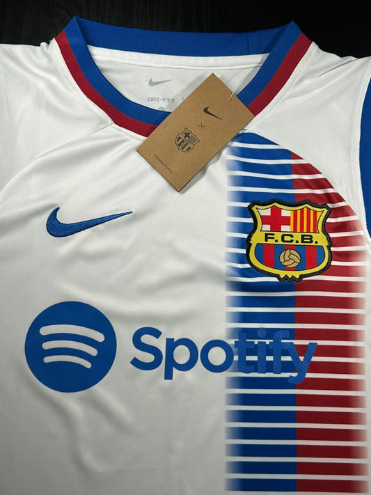 Kit Regata e Short Barcelona Branca 2024/25