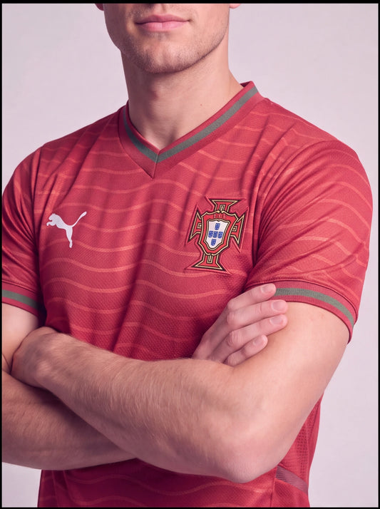 Kit Camisa e Short Portugal Vermelho I 26/27