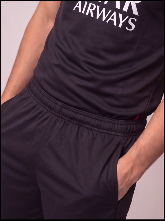 Kit Regata e Short PSG Preto Treino