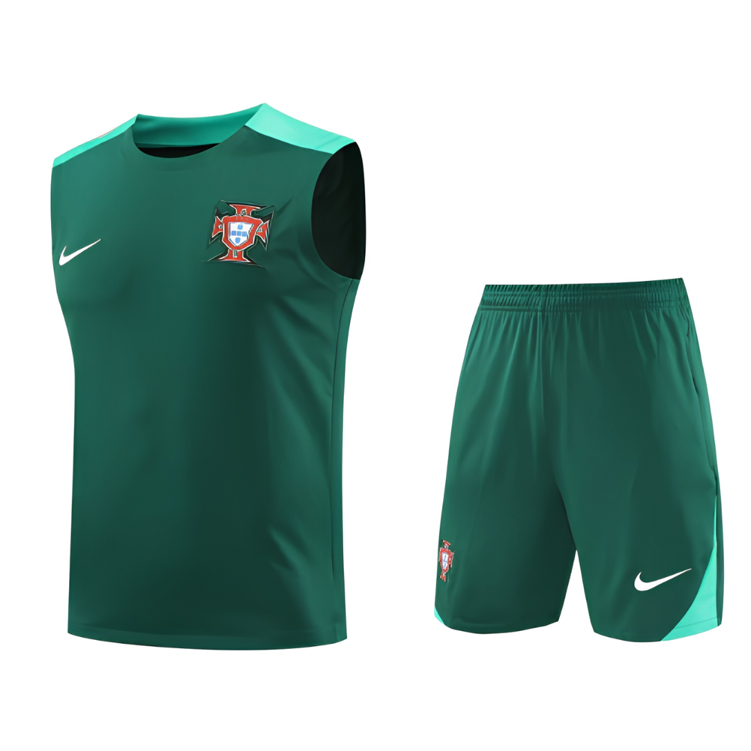 Kit Regata e Short Portugal Treino Verde