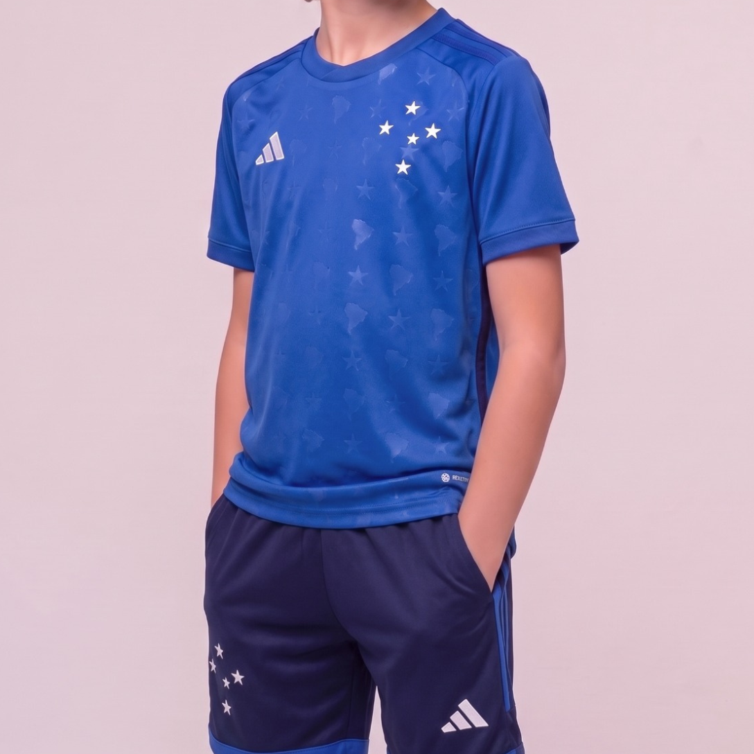 Kit Infantil Cruzeiro I - Short azul