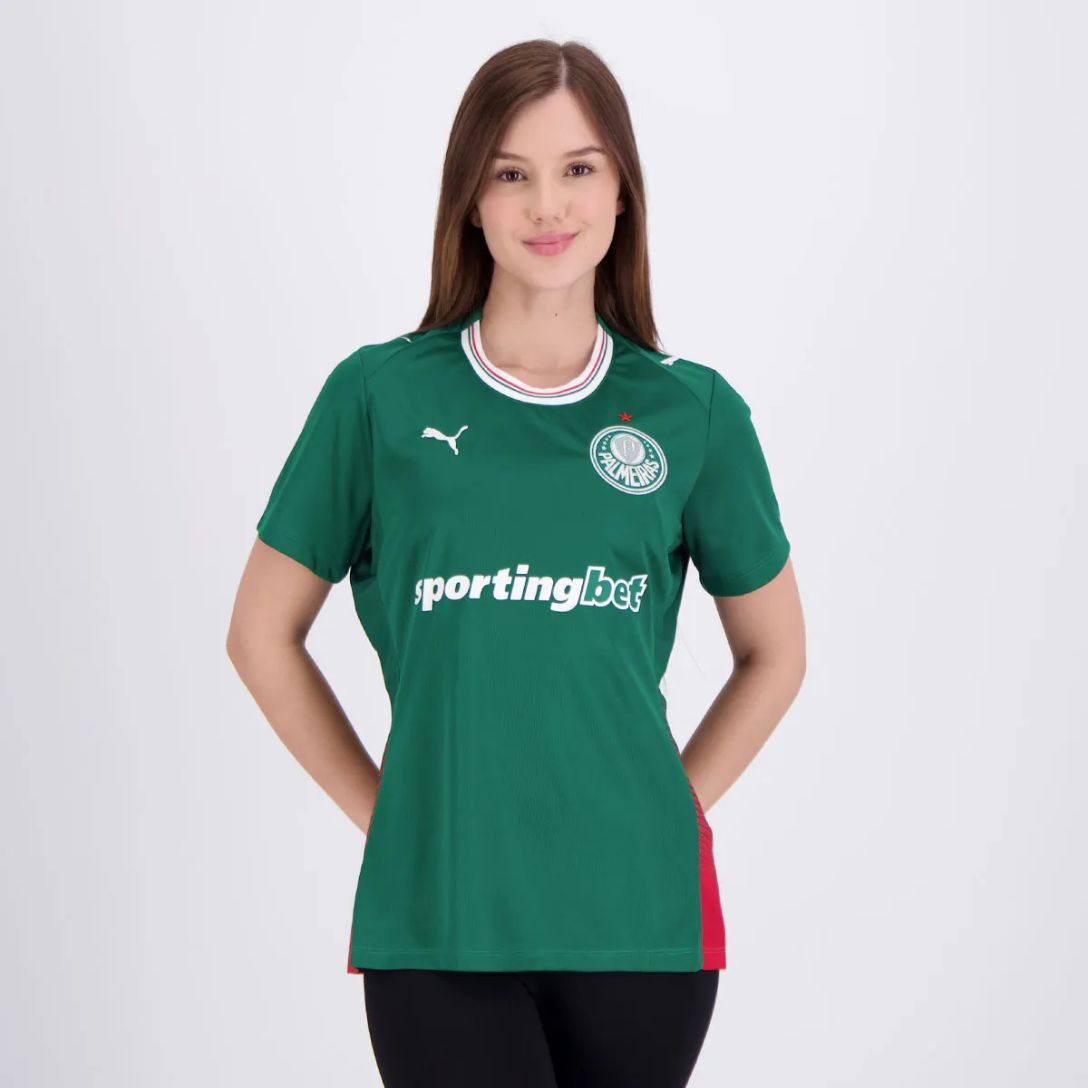 Camisa Feminina Palmeiras Verde I 26/27