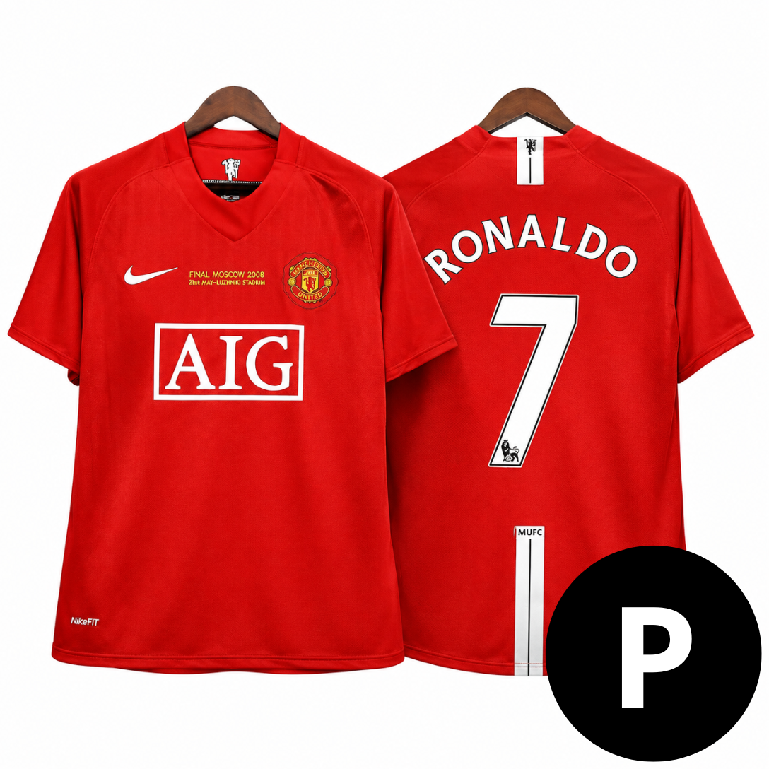 Camisa Retrô Manchester United I - 2007/08 Ronaldo