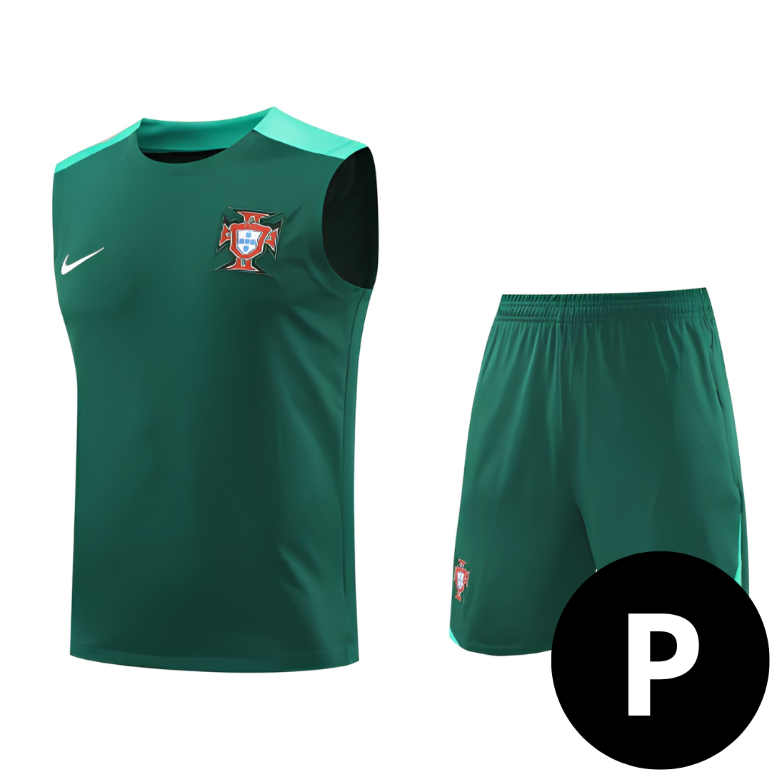 Kit Regata e Short Portugal Treino Verde