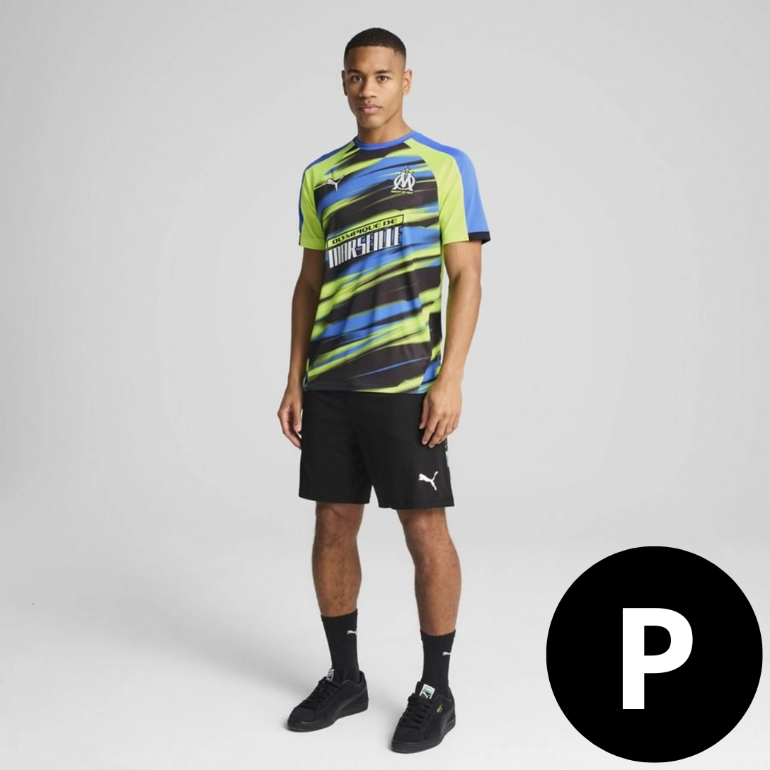 Kit Camisa e Short Olympique de Marseille Cor 3