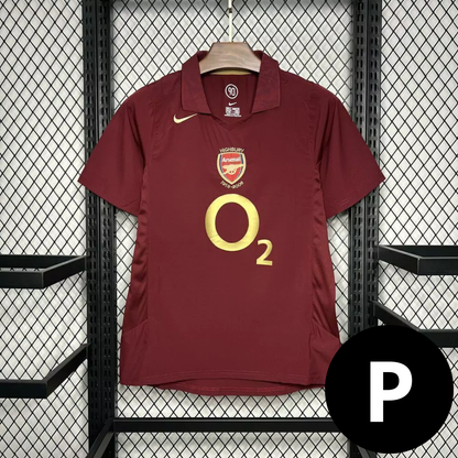 Camisa Retro Arsenal Vinho 2005/06