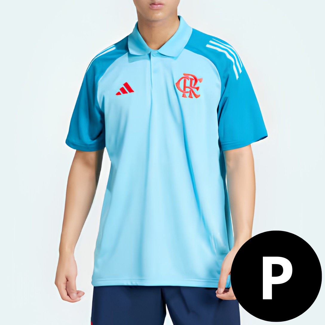 Camisa Flamengo Polo Azul Claro