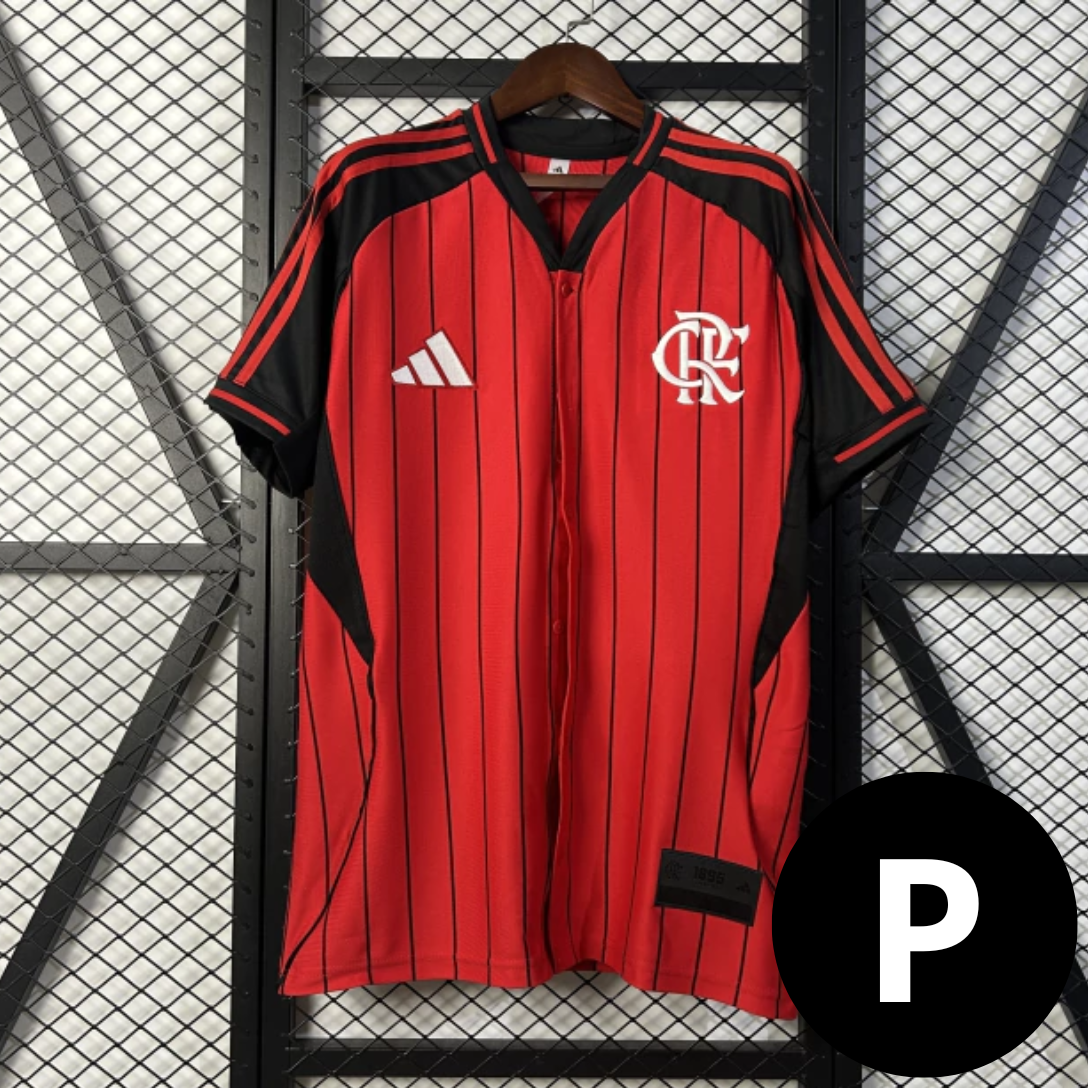 Camisa Baseball Flamengo Vermelha Especial