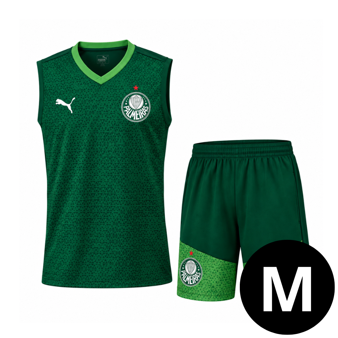 Kit Regata e Short Palmeiras Verde