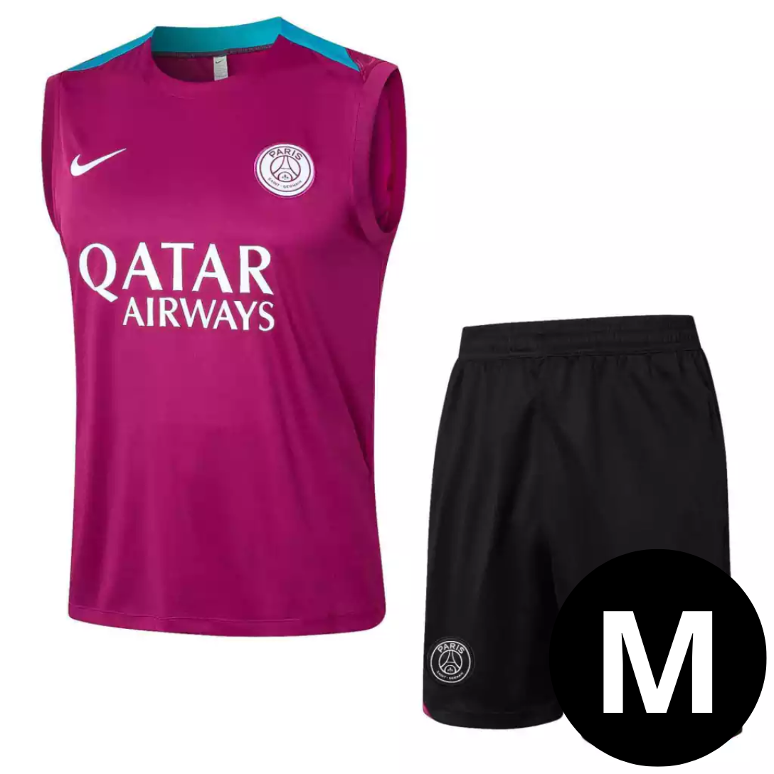 Kit Regata e Short PSG Treino Roxo