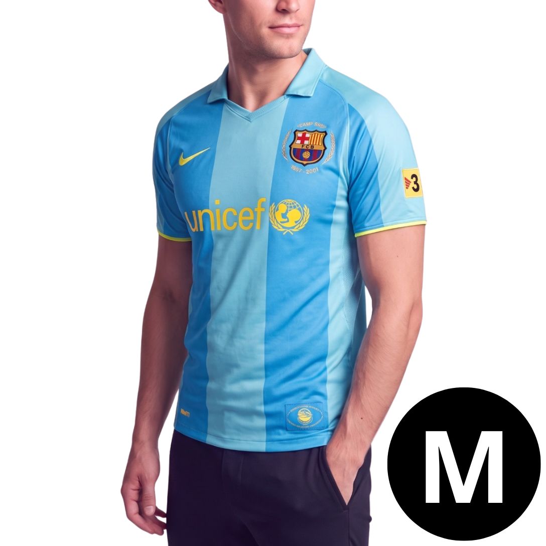 Camisa Retro Barcelona Azul 2007 [RONALDINHO]