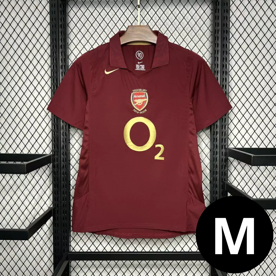 Camisa Retro Arsenal Vinho 2005/06
