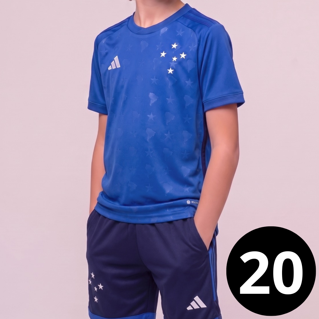 Kit Infantil Cruzeiro I - Short azul