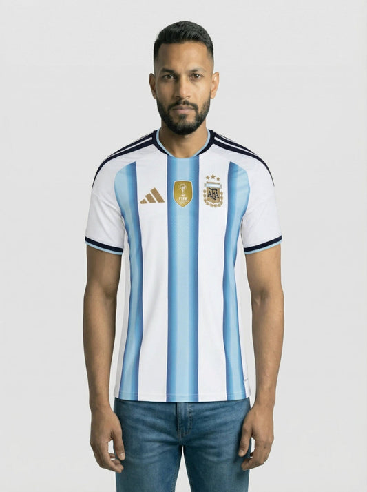 Camisa Seleção Argentina Listrada Copa I 2026
