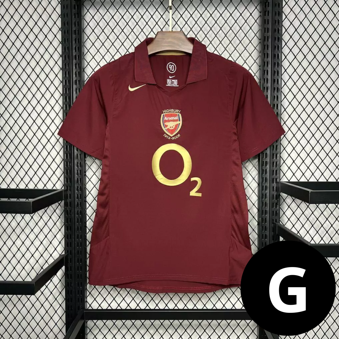 Camisa Retro Arsenal Vinho 2005/06