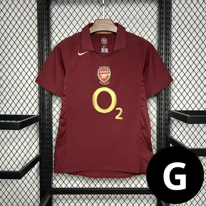 Camisa Retro Arsenal Vinho 2005/06