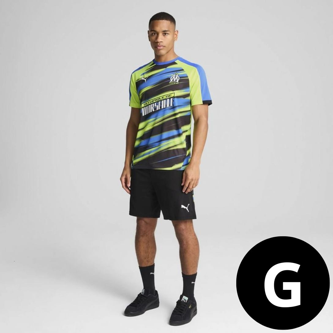 Kit Camisa e Short Olympique de Marseille Cor 3
