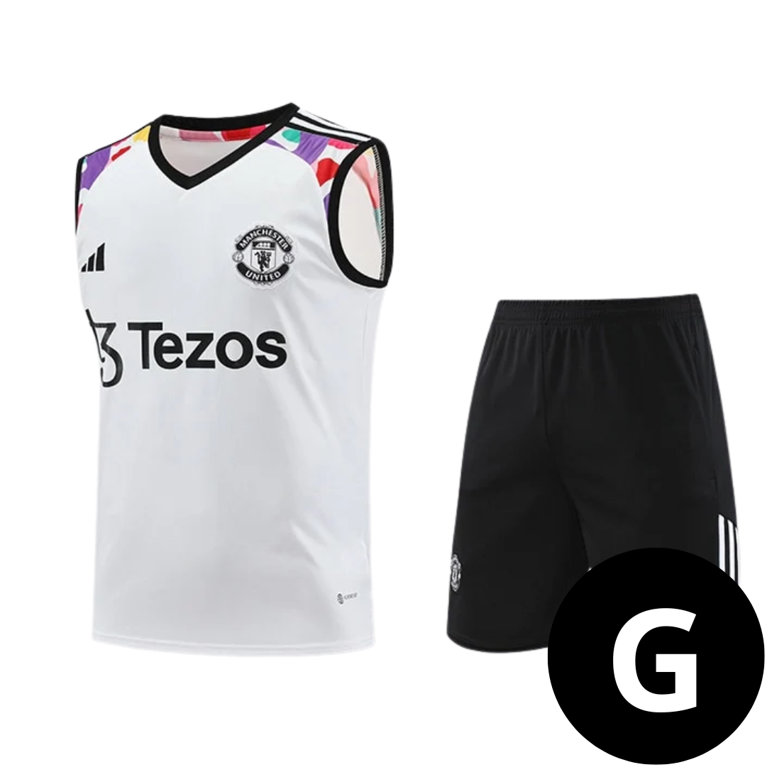 Kit Regata e Short Manchester United Branco