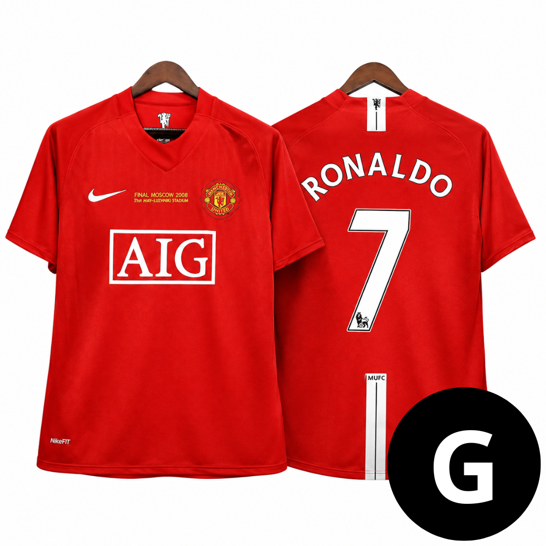 Camisa Retrô Manchester United I - 2007/08 Ronaldo