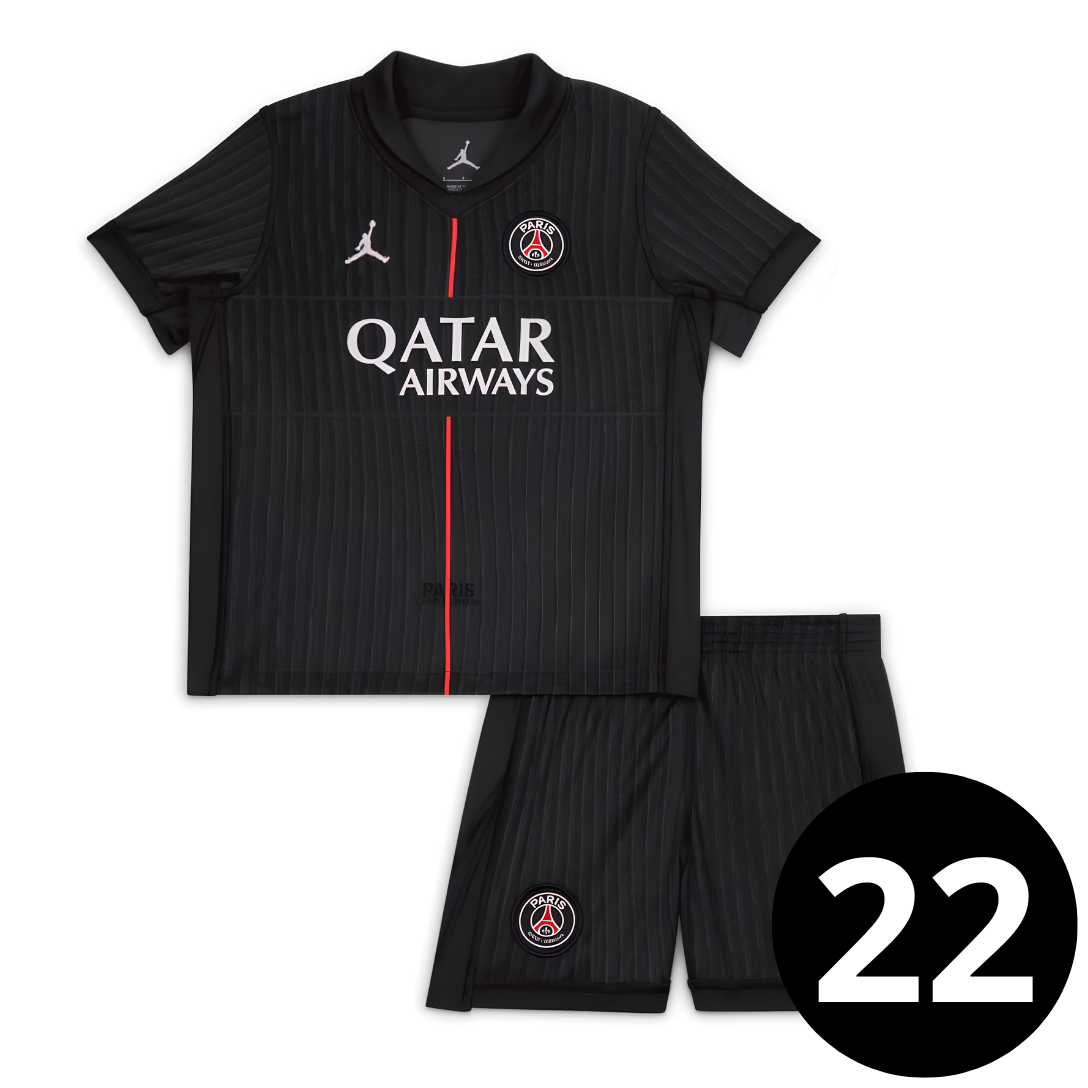 Kit Infantil PSG Preto 2025/26