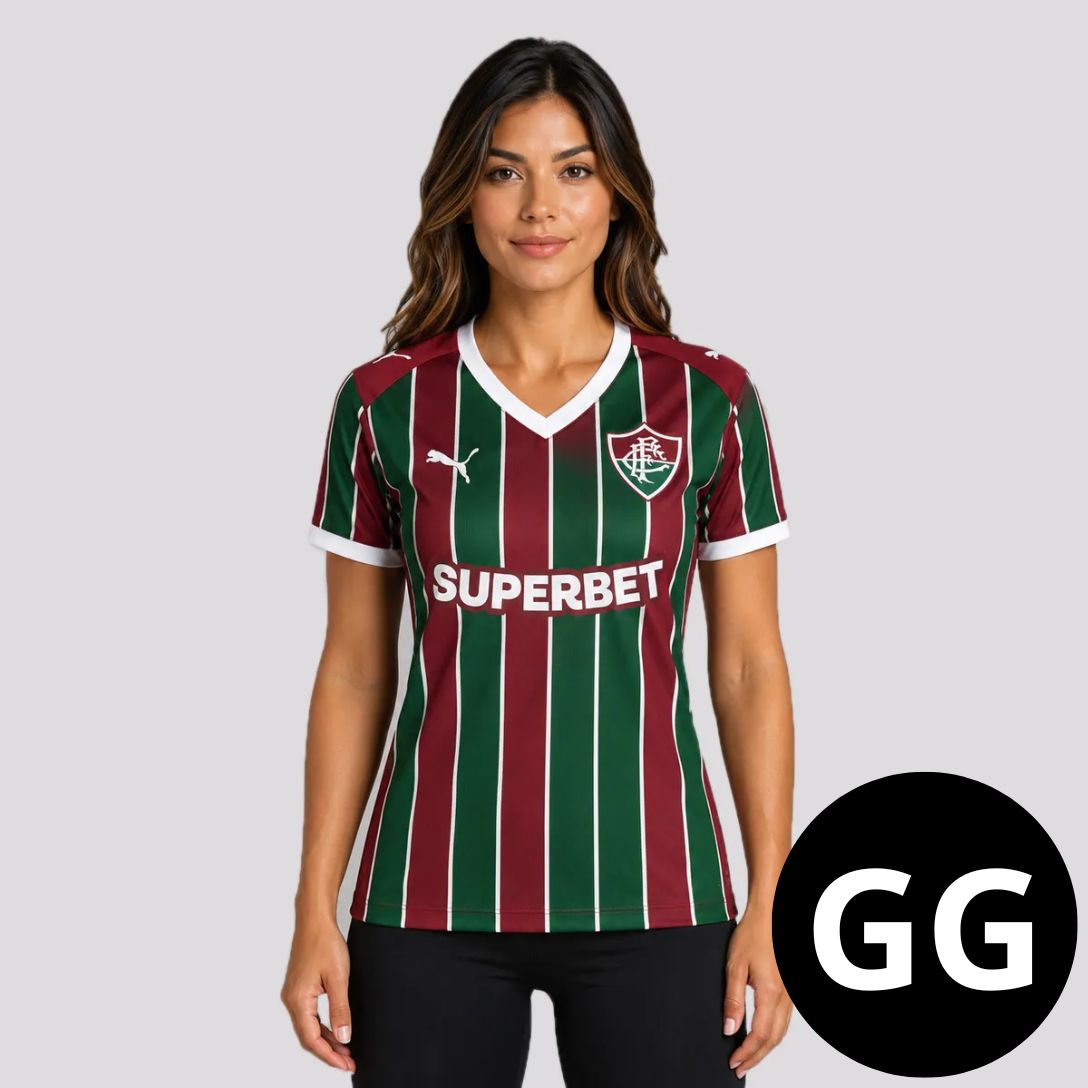 Camisa Feminina Fluminense Listrada I 26/27