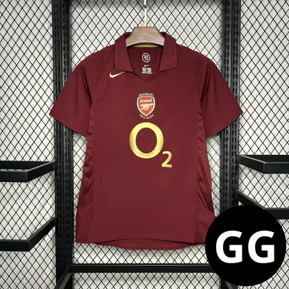 Camisa Retro Arsenal Vinho 2005/06