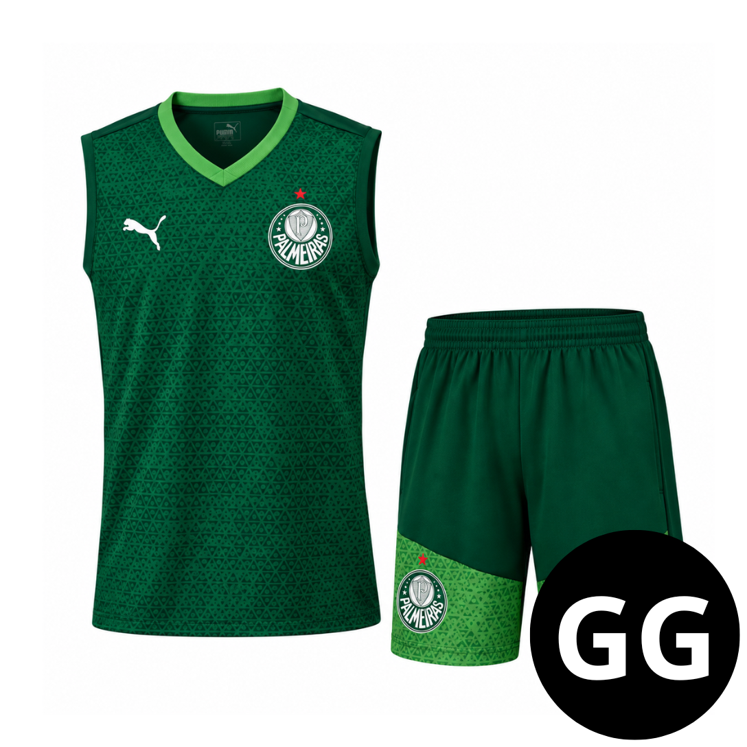 Kit Regata e Short Palmeiras Verde
