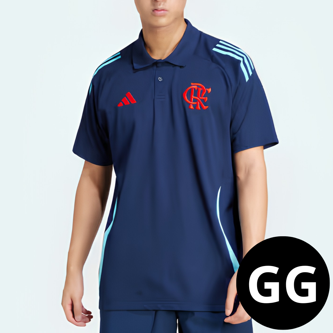 Camisa Flamengo Polo Azul Escuro