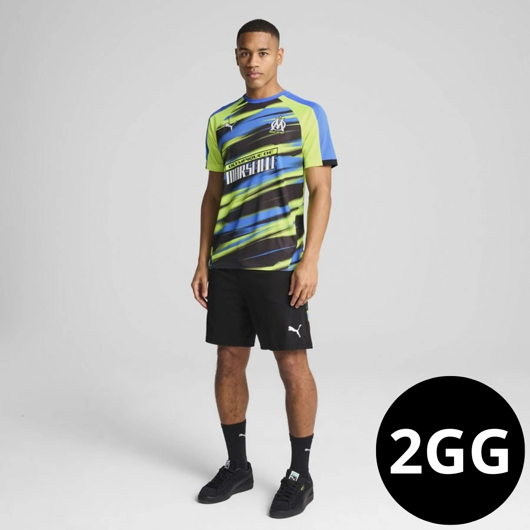 Kit Camisa e Short Olympique de Marseille Cor 3
