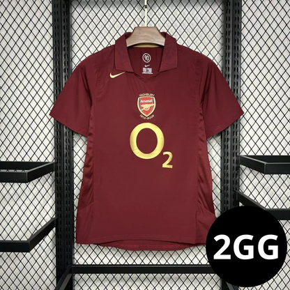 Camisa Retro Arsenal Vinho 2005/06