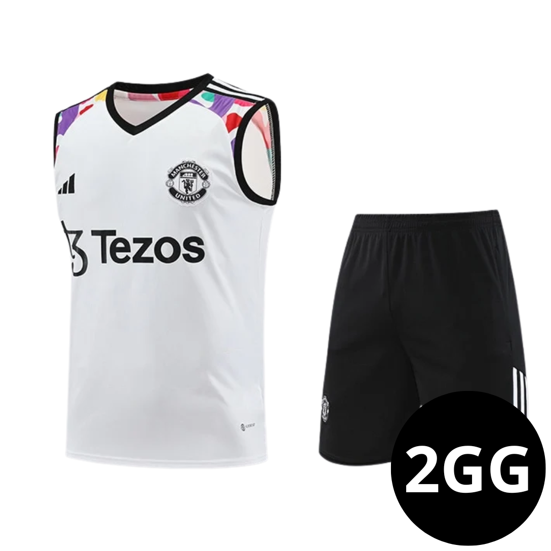 Kit Regata e Short Manchester United Branco