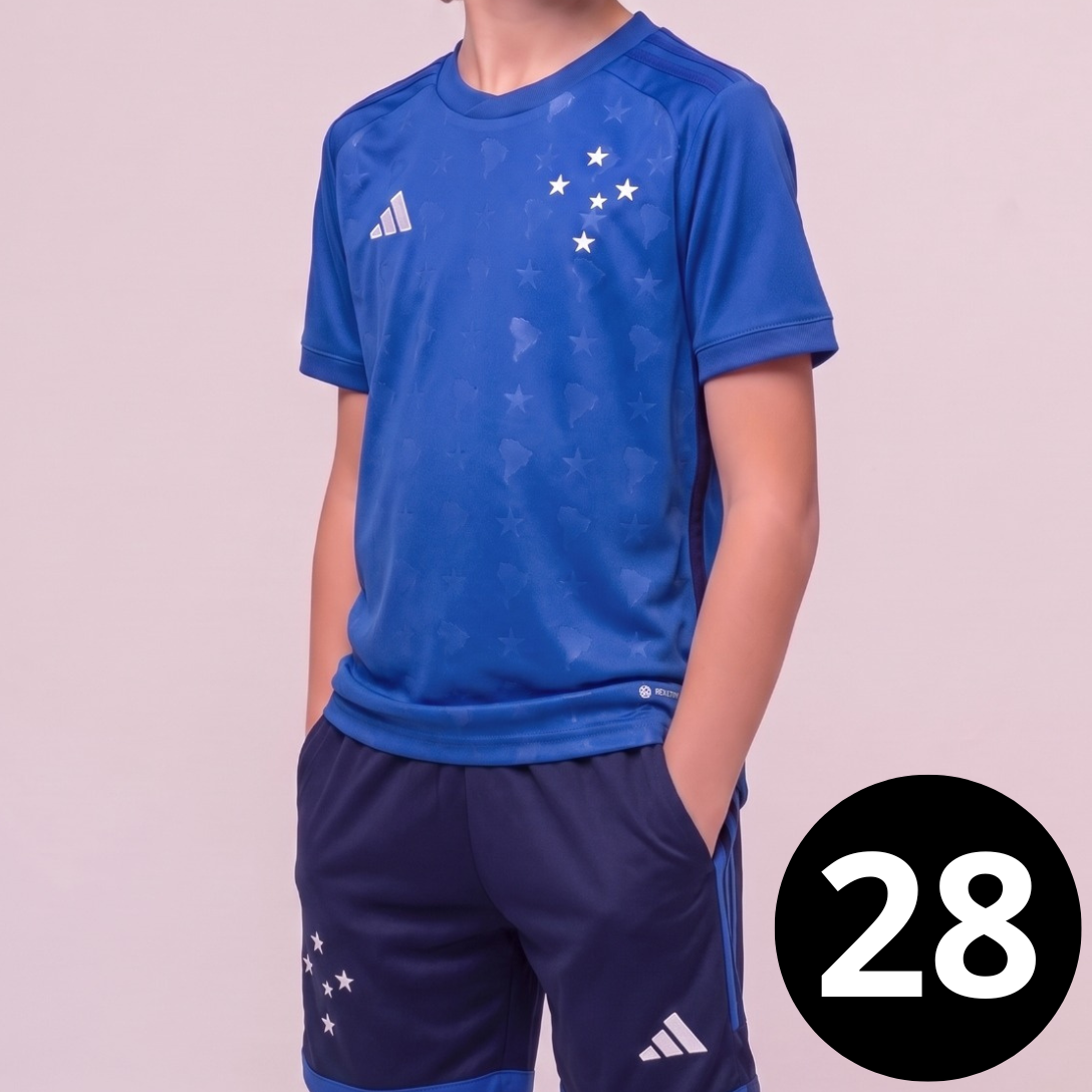 Kit Infantil Cruzeiro I - Short azul