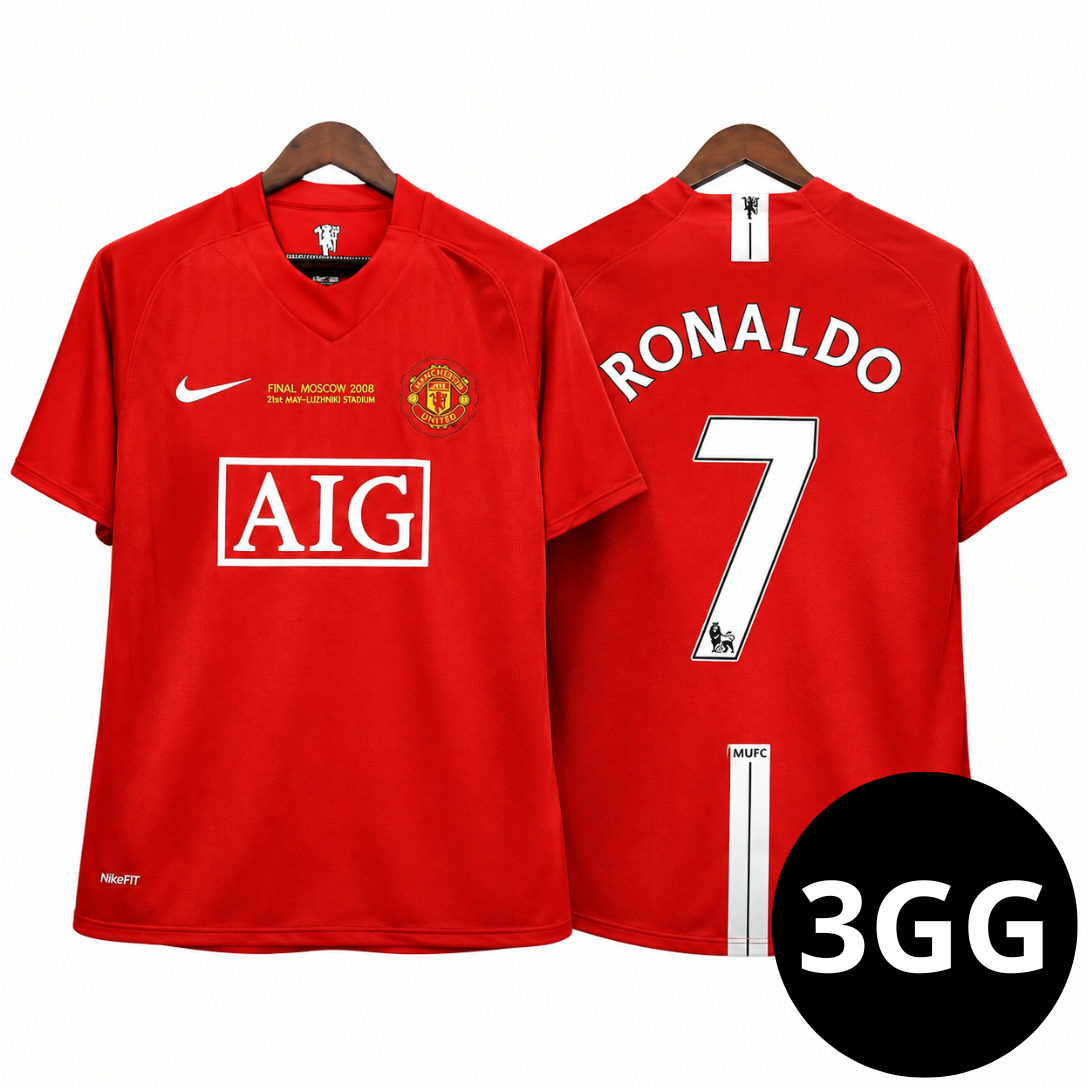 Camisa Retrô Manchester United I - 2007/08 Ronaldo