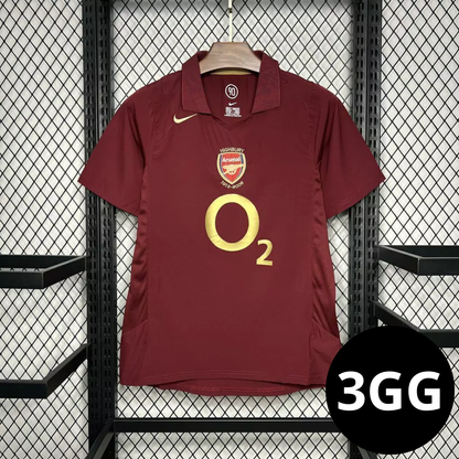 Camisa Retro Arsenal Vinho 2005/06
