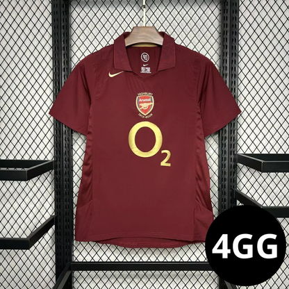 Camisa Retro Arsenal Vinho 2005/06