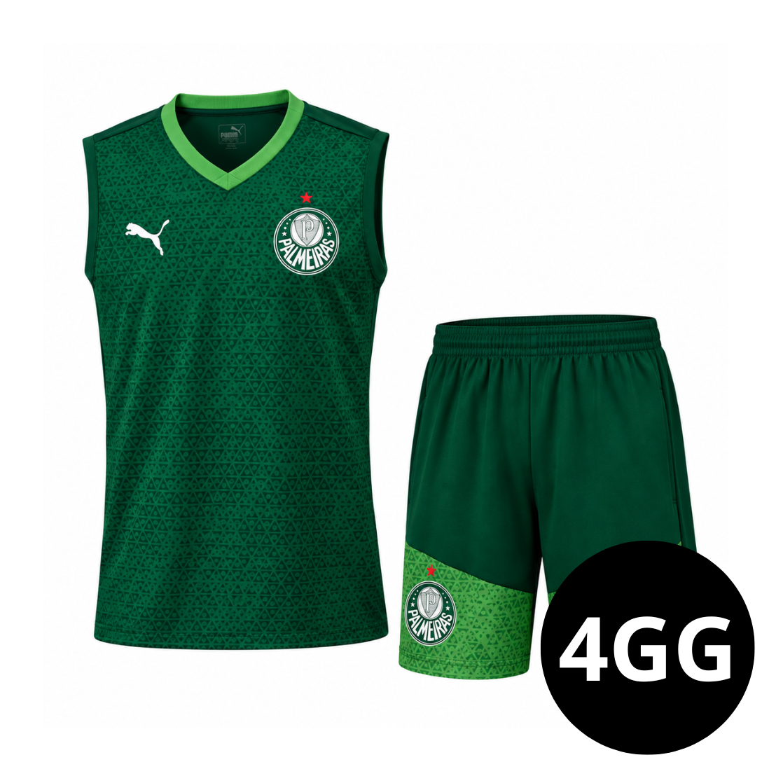 Kit Regata e Short Palmeiras Verde