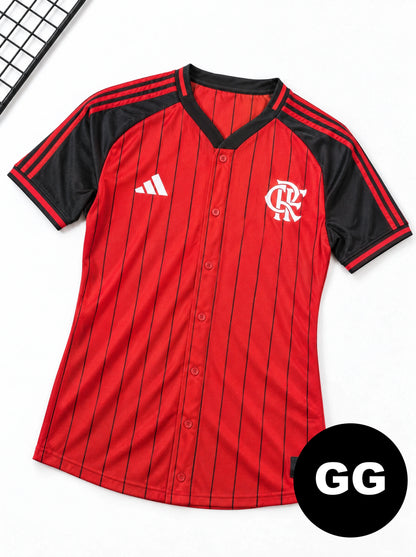 Camisa Baseball Flamengo Vermelha Especial