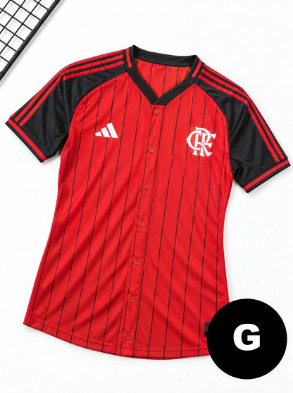 Camisa Baseball Flamengo Vermelha Especial